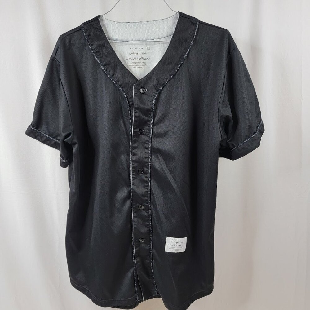 Nominal Arabic Script Baseball Jersey | Black Sat… - image 3